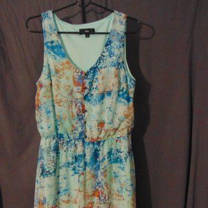 LN Mossimo Multi Color Springtime Dress Sz. L